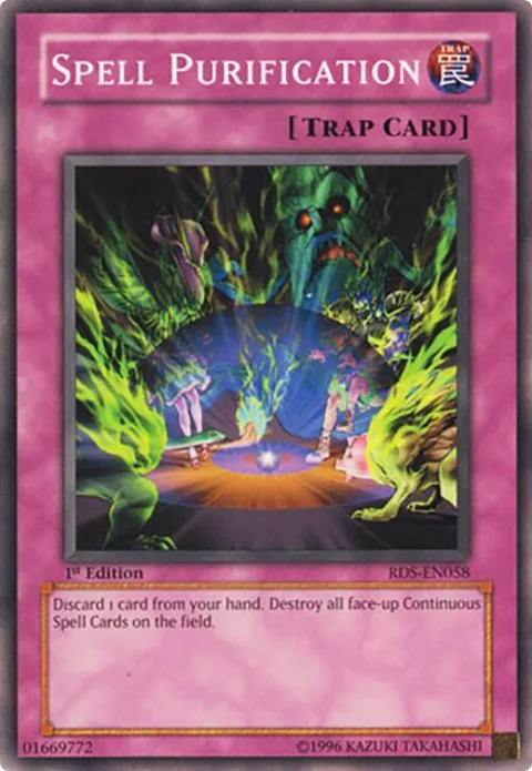 Spell Purification RDS-EN058 Unlimited Yu-Gi-Oh card from Rise of Destiny