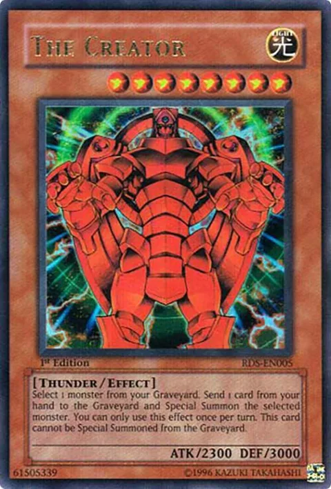 The Creator RDS-EN005 1st Edition Yu-Gi-Oh card from Rise of Destiny