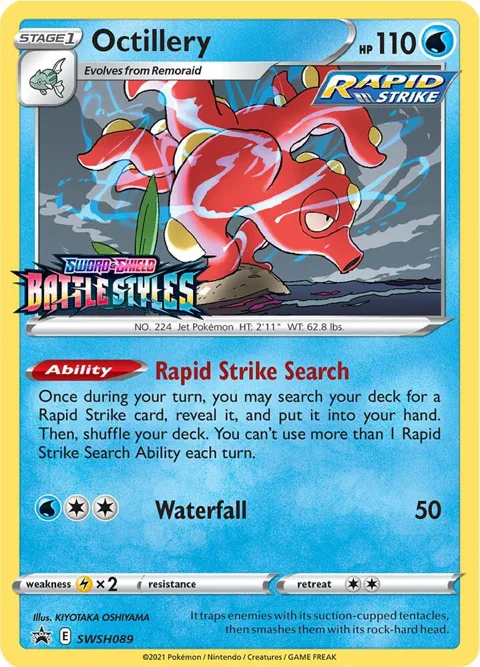 Octillery - SWSH089 Prerelease #SWSH089 Holofoil Pokémon card from Sword & Shield Promo Cards