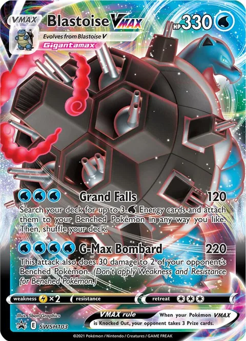 Blastoise VMAX #SWSH103 Holofoil Pokémon card from Sword & Shield Promo Cards
