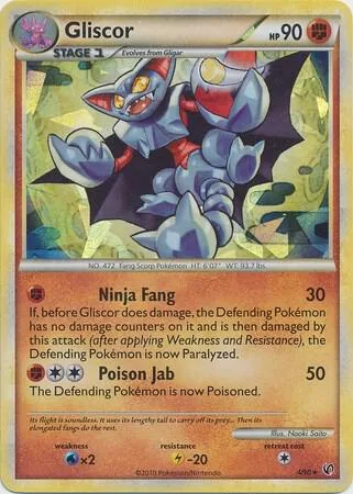 Gliscor - 4/90 Cracked Ice Holo #004/090 Holofoil Pokémon card from Blister Exclusives