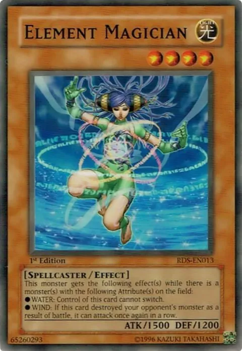 Element Magician RDS-EN013 1st Edition Yu-Gi-Oh card from Rise of Destiny