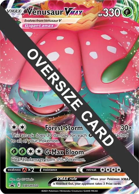 Venusaur VMAX #SWSH102 Holofoil Pokémon card from Jumbo Cards