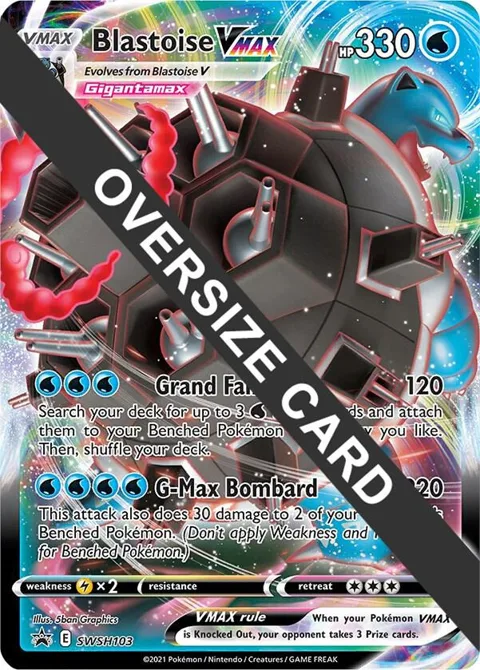 Blastoise VMAX #SWSH103 Holofoil Pokémon card from Jumbo Cards