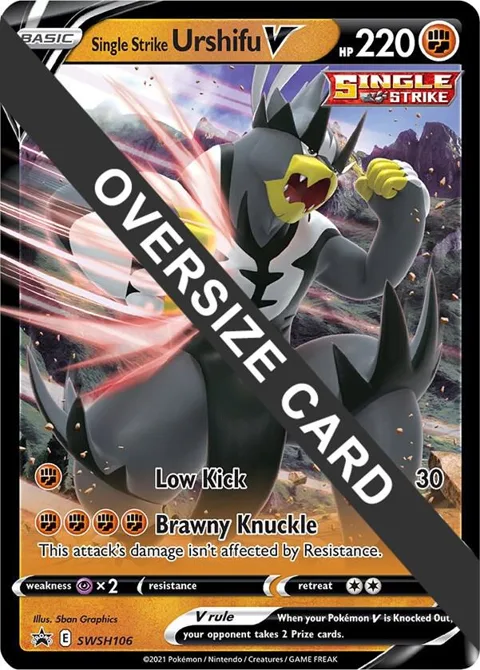 Single Strike Urshifu V #SWSH106 Holofoil Pokémon card from Jumbo Cards