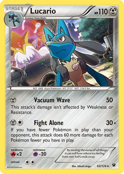 Lucario - 63/124 Cosmos Holo #063/124 Holofoil Pokémon card from Miscellaneous Cards & Products