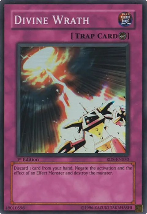 Divine Wrath RDS-EN050 Unlimited Yu-Gi-Oh card from Rise of Destiny
