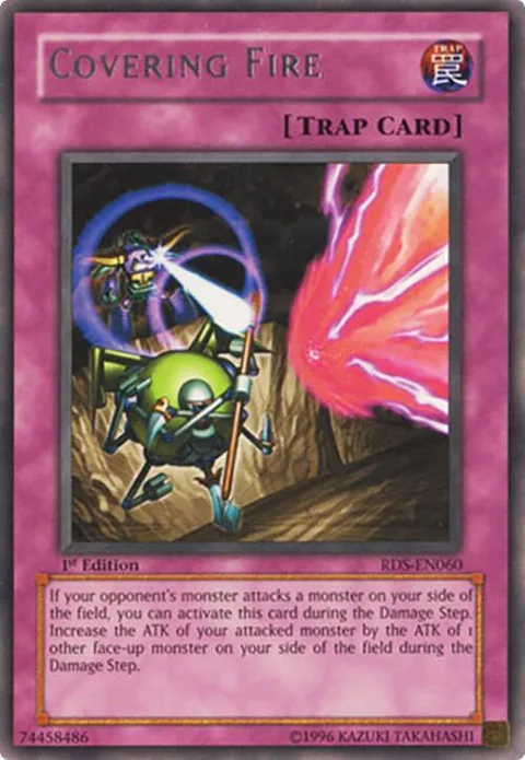 Covering Fire RDS-EN060 Yu-Gi-Oh card from Rise of Destiny