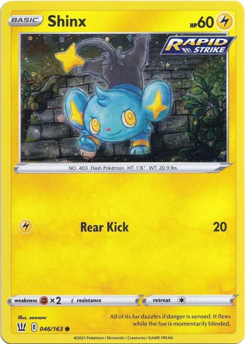 Shinx - 046/163 Cosmos Holo #046/163 Holofoil Pokémon card from Miscellaneous Cards & Products