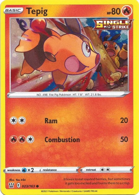 Tepig - 023/163 Cosmos Holo #023/163 Holofoil Pokémon card from Miscellaneous Cards & Products