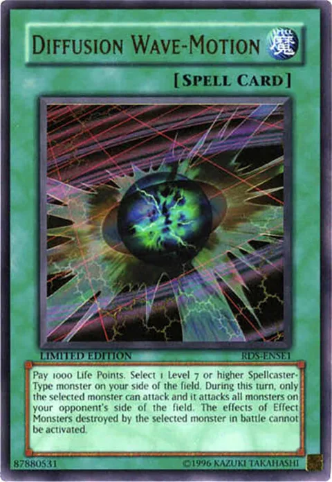 Diffusion Wave-Motion RDS-ENSE1 Yu-Gi-Oh card from Rise of Destiny Special Edition
