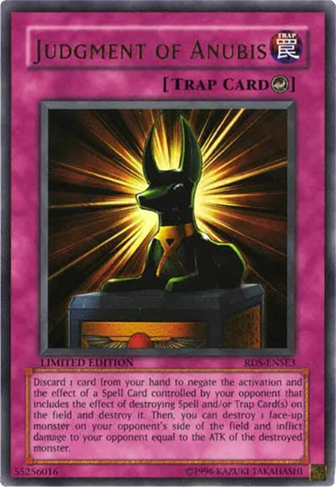 Judgment of Anubis RDS-ENSE3 Yu-Gi-Oh card from Rise of Destiny Special Edition