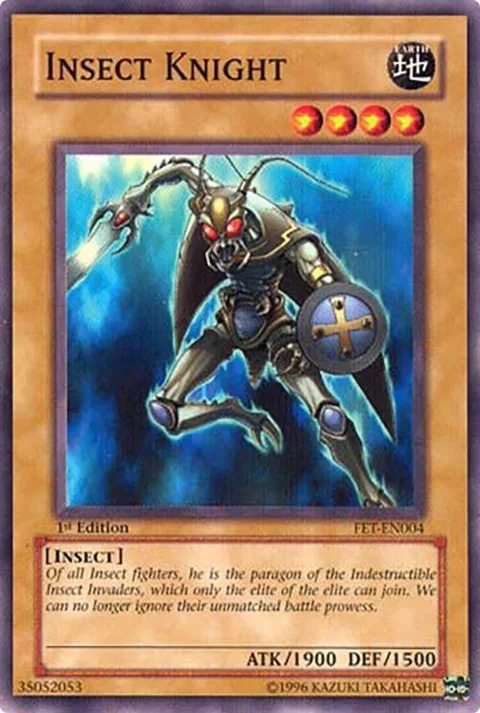 Insect Knight FET-EN004 Unlimited Yu-Gi-Oh card from Flaming Eternity
