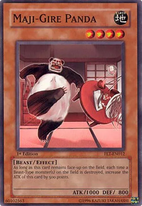 Maji-Gire Panda FET-EN012 1st Edition Yu-Gi-Oh card from Flaming Eternity