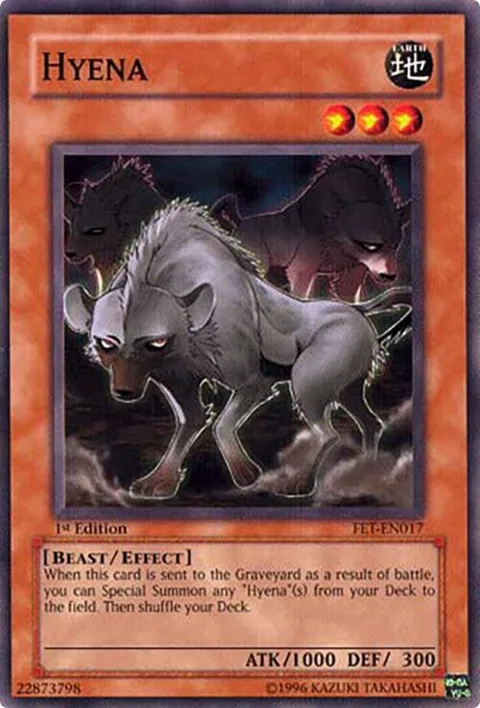 Hyena FET-EN017 Unlimited Yu-Gi-Oh card from Flaming Eternity