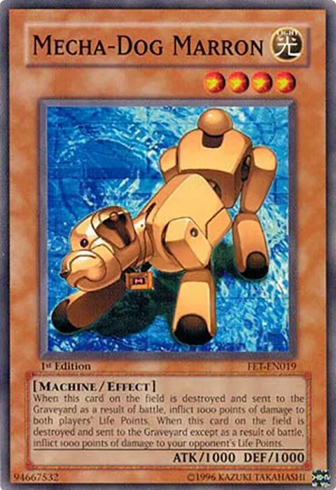 Mecha-Dog Marron FET-EN019 1st Edition Yu-Gi-Oh card from Flaming Eternity