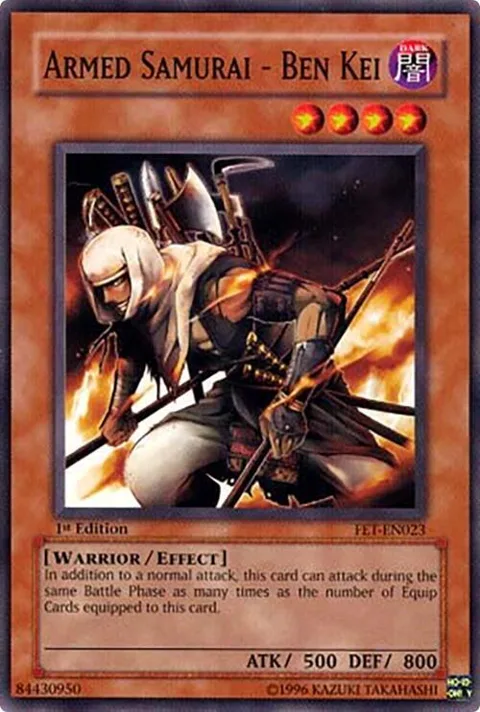 Armed Samurai - Ben Kei FET-EN023 1st Edition Yu-Gi-Oh card from Flaming Eternity