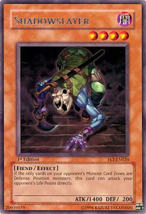 Shadowslayer FET-EN024 Yu-Gi-Oh card from Flaming Eternity