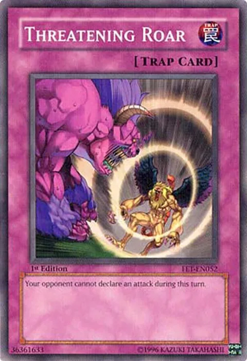 Threatening Roar FET-EN052 Unlimited Yu-Gi-Oh card from Flaming Eternity