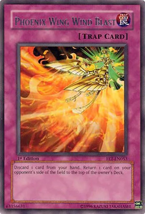 Phoenix Wing Wind Blast FET-EN053 1st Edition Yu-Gi-Oh card from Flaming Eternity