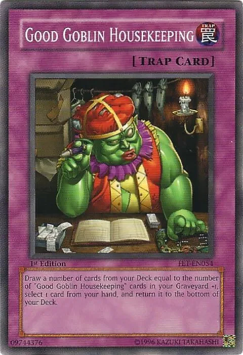 Good Goblin Housekeeping FET-EN054 1st Edition Yu-Gi-Oh card from Flaming Eternity