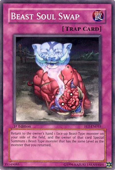 Beast Soul Swap FET-EN055 1st Edition Yu-Gi-Oh card from Flaming Eternity