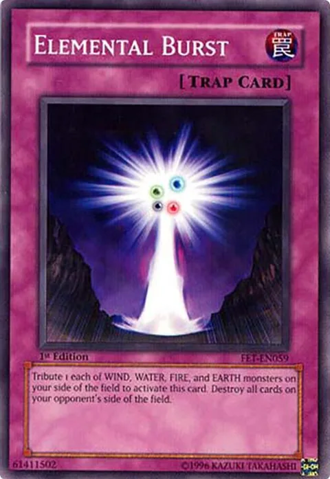Elemental Burst FET-EN059 Unlimited Yu-Gi-Oh card from Flaming Eternity