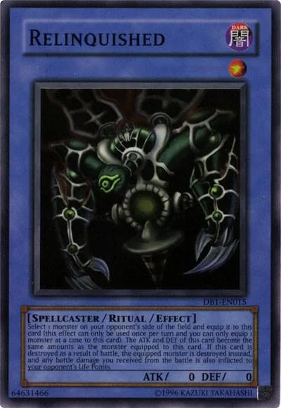 Relinquished DB1-EN015 Yu-Gi-Oh card from Dark Beginning 1