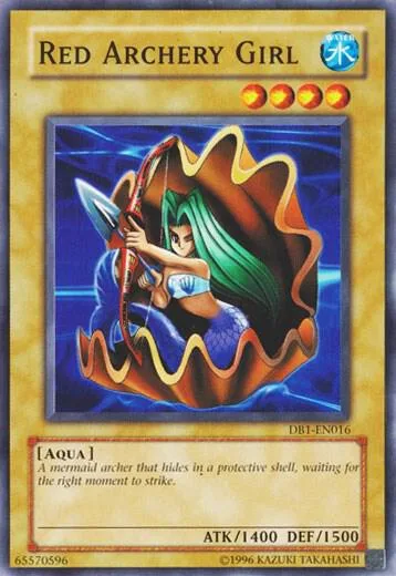 Red Archery Girl DB1-EN016 Yu-Gi-Oh card from Dark Beginning 1