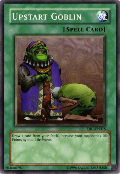 Upstart Goblin DB1-EN018 Yu-Gi-Oh card from Dark Beginning 1