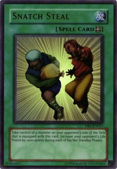 Snatch Steal DB1-EN021 Yu-Gi-Oh card from Dark Beginning 1