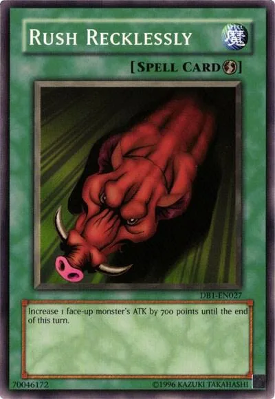 Rush Recklessly DB1-EN027 Yu-Gi-Oh card from Dark Beginning 1