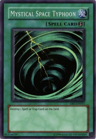 Mystical Space Typhoon DB1-EN031 Yu-Gi-Oh card from Dark Beginning 1