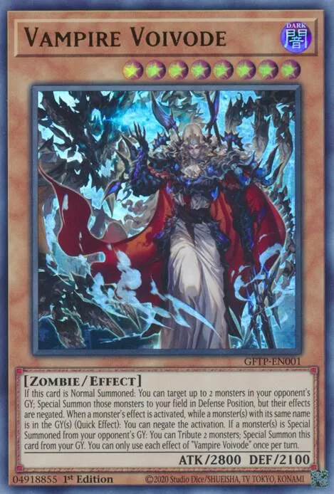 Vampire Voivode GFTP-EN001 Yu-Gi-Oh card from Ghosts From the Past