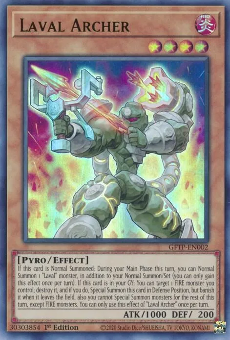 Laval Archer GFTP-EN002 Yu-Gi-Oh card from Ghosts From the Past