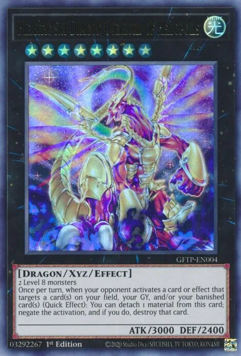 Hieratic Sky Dragon Overlord of Heliopolis GFTP-EN004 Yu-Gi-Oh card from Ghosts From the Past