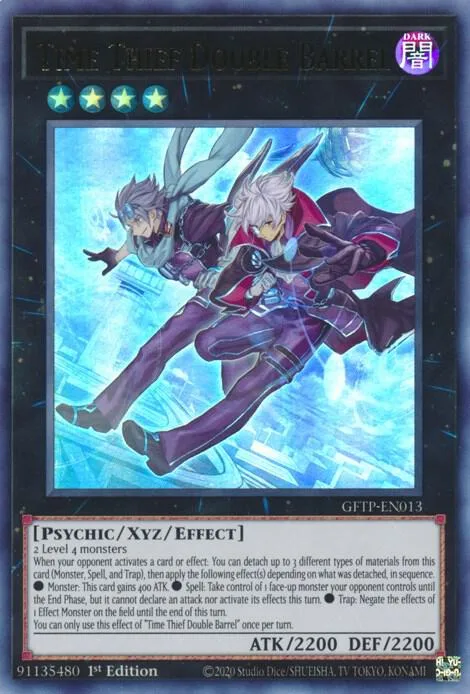 Time Thief Double Barrel GFTP-EN013 Yu-Gi-Oh card from Ghosts From the Past