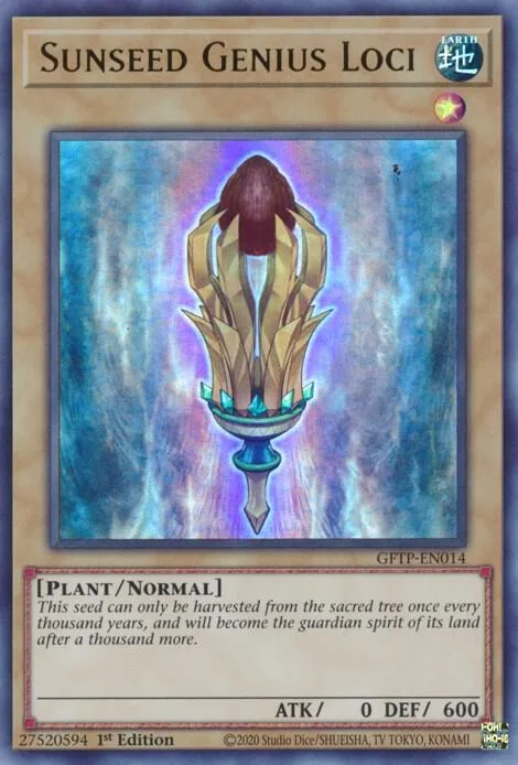 Sunseed Genius Loci GFTP-EN014 Yu-Gi-Oh card from Ghosts From the Past