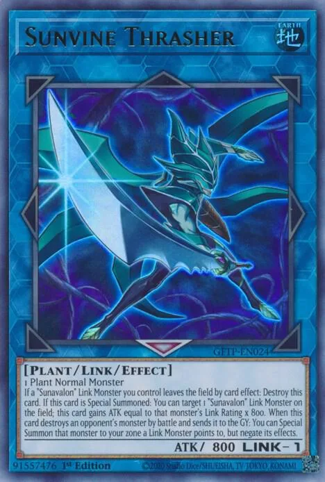 Sunvine Thrasher GFTP-EN024 Yu-Gi-Oh card from Ghosts From the Past
