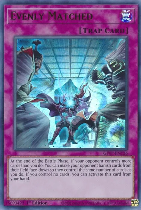 Evenly Matched GFTP-EN126 Yu-Gi-Oh card from Ghosts From the Past