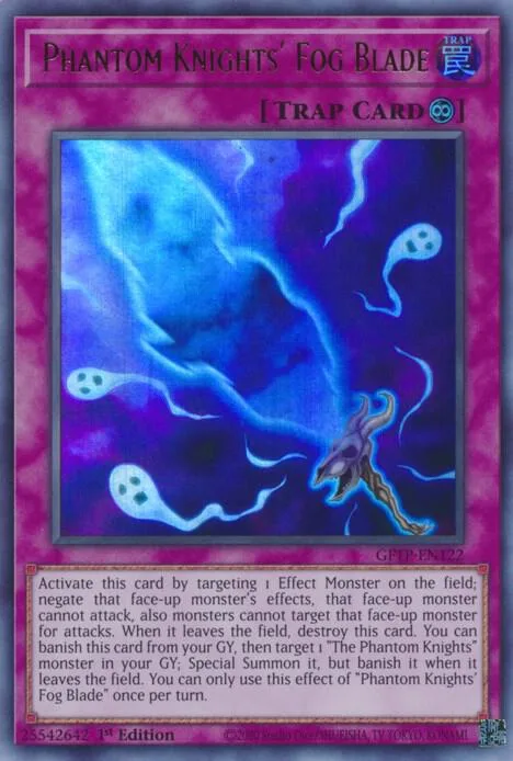 Phantom Knights' Fog Blade GFTP-EN122 Yu-Gi-Oh card from Ghosts From the Past
