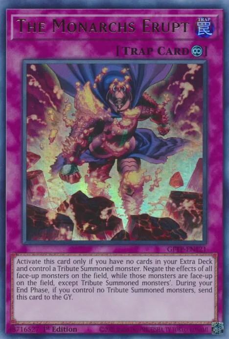 The Monarchs Erupt GFTP-EN121 Yu-Gi-Oh card from Ghosts From the Past