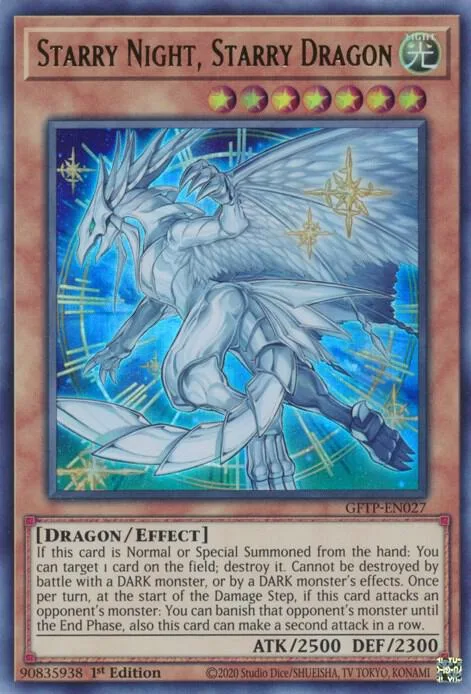 Starry Night, Starry Dragon GFTP-EN027 Yu-Gi-Oh card from Ghosts From the Past
