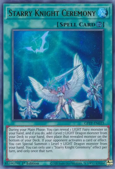 Starry Knight Ceremony GFTP-EN033 Yu-Gi-Oh card from Ghosts From the Past