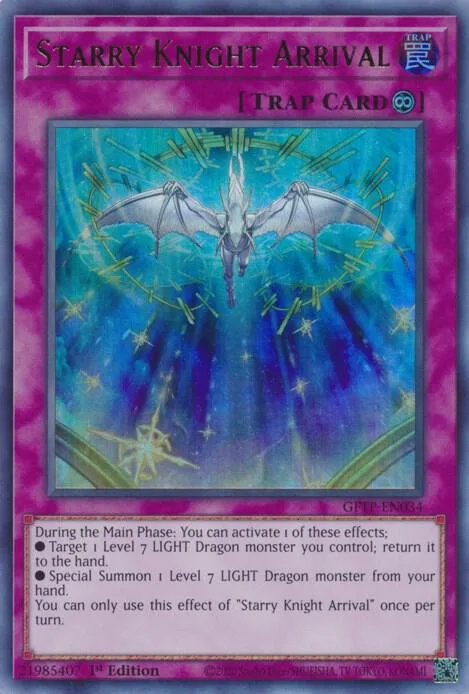 Starry Knight Arrival GFTP-EN034 Yu-Gi-Oh card from Ghosts From the Past