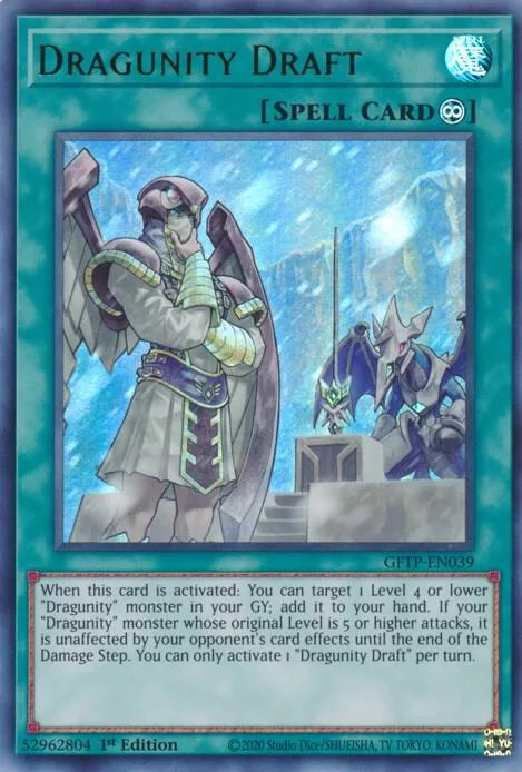 Dragunity Draft GFTP-EN039 Yu-Gi-Oh card from Ghosts From the Past
