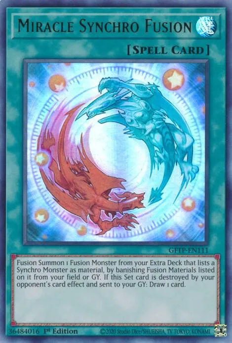 Miracle Synchro Fusion GFTP-EN111 Yu-Gi-Oh card from Ghosts From the Past