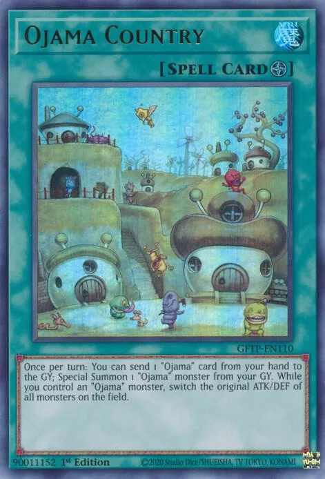 Ojama Country GFTP-EN110 Yu-Gi-Oh card from Ghosts From the Past
