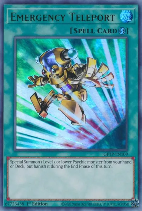 Emergency Teleport GFTP-EN109 Yu-Gi-Oh card from Ghosts From the Past