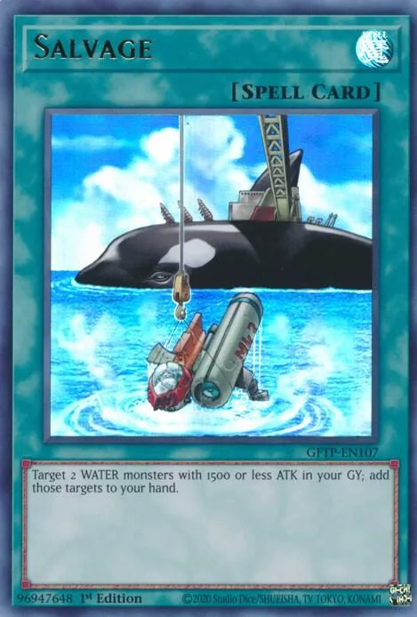Salvage GFTP-EN107 Yu-Gi-Oh card from Ghosts From the Past